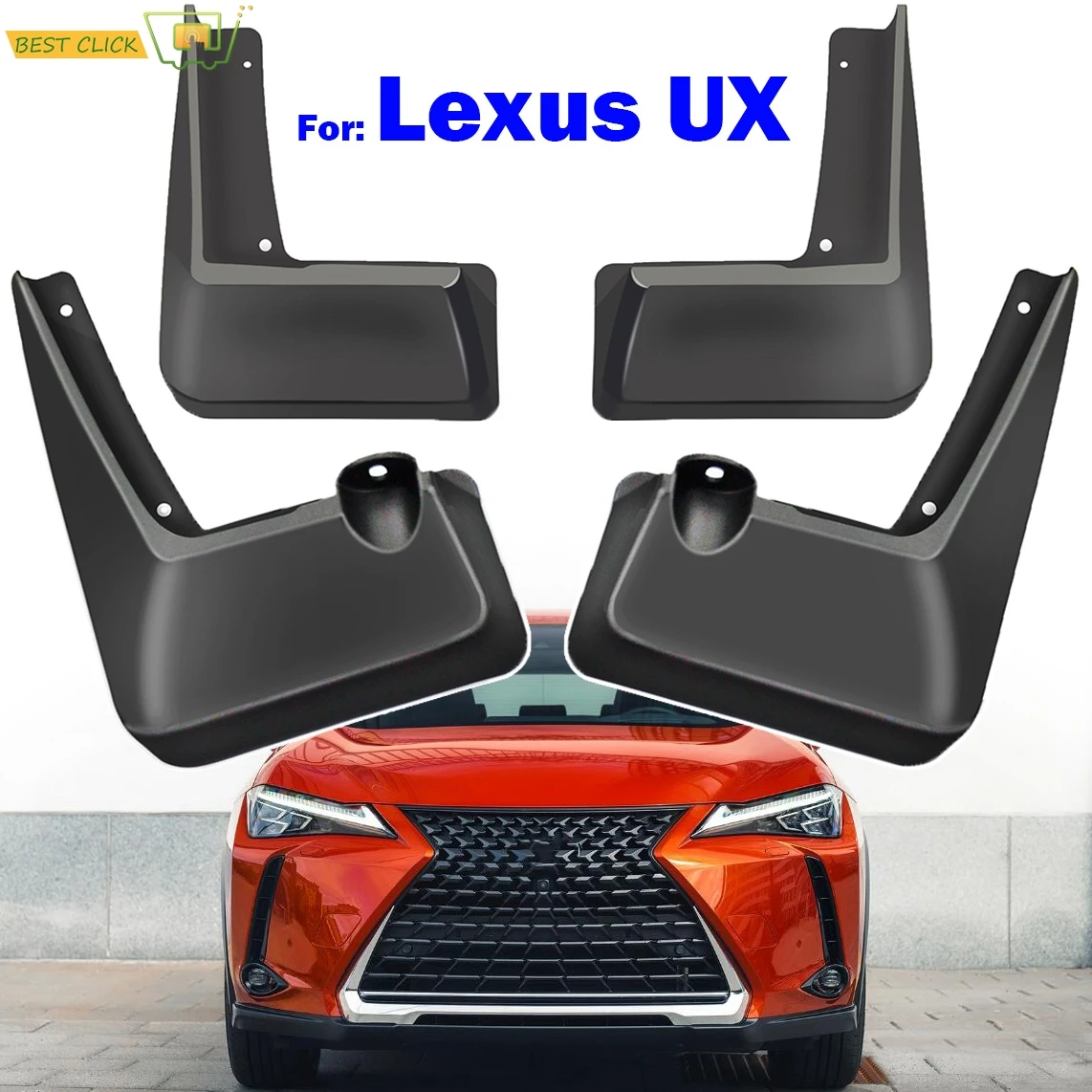 

For For Lexus UX UX200 UX250H ZA10 2019 2020 Front Rear Set Mud Flaps Mudflaps Splash Guards Mudguards Fender Dirty Guards