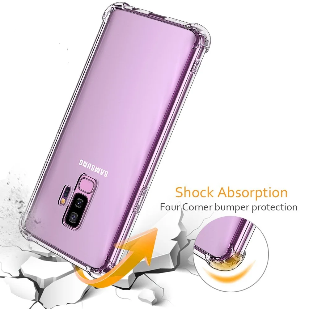 

For Samsung Galaxy S10 S10plus Case Anti knock For S9 S9PLUS S8 S8PLUS S7 S7edge Note 8 9 5 J330 J530 A510 A520 Soft edge Case