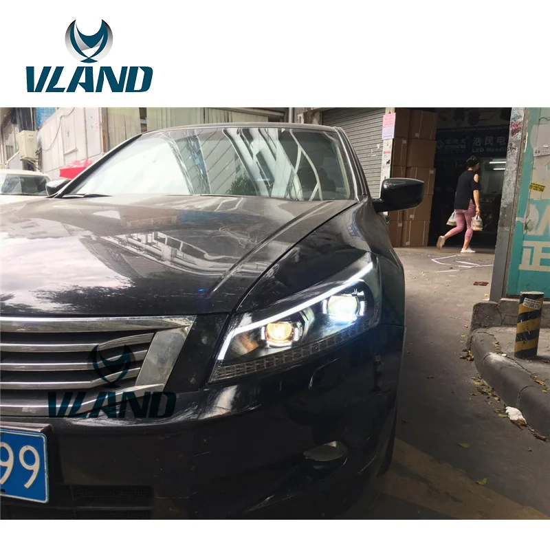 VLAND завод для автомобильных головных ламп Honda Accord светодиодный светильник 2008 2009