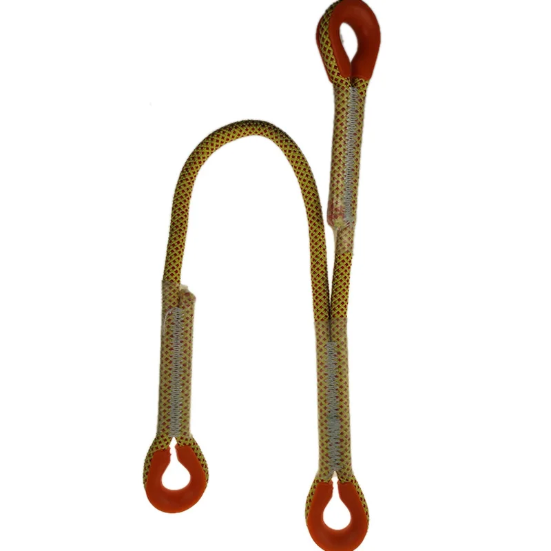 

Outdoor Climbing Equipment Downhill Aerial Protector Lanyard Crash Insurance Rope Oxtail Flat Belt