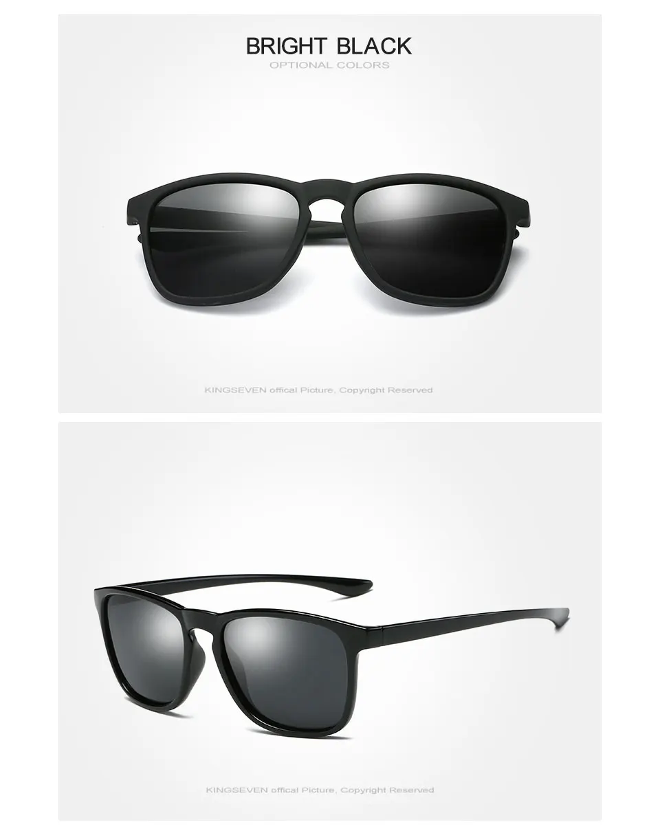 KINGSEVEN новые брендовые поляризованные солнцезащитные очки для вождения мужские зеркальные линзы солнцезащитные очки Oculos очки аксессуары N7916