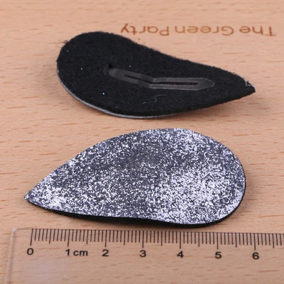 Новые 10 шт. 30 PU ткань украшены Овальный Круглый прямоугольное ювелирное изделие зажимы ювелирная застежка для волос Детские Детская клипса