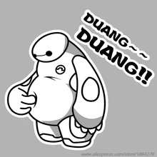 Duang duang big hero 6 baymax auto windschutzscheibe gepäck skateboard aufkleber warmes herz aufkleber auto styling zubehör