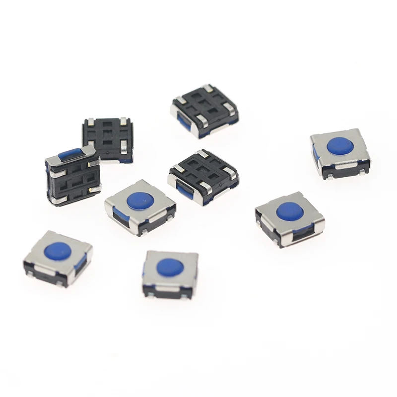 GP 20 шт./лот 6 2*6 2*3 5 H 4P изогнутая ножка 12V 0.05A кнопочный переключатель металлический