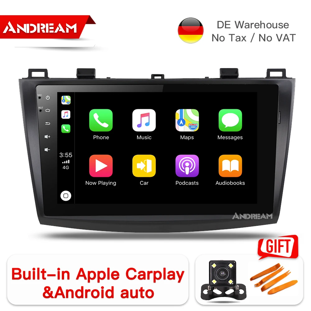 android 8.1 IPS carplay for MAZDA 3 2010 2011 2012 2013 2din car radio