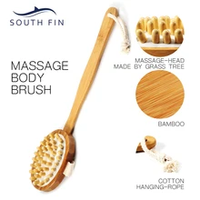 Южно-плавные скрабы для ухода за телом снимают усталость устраняет телесные токсины натуральный бамбук съемная ручка Массажная щетка для тела