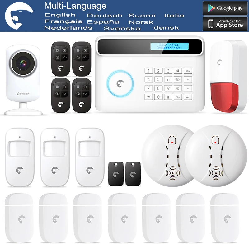 Big Discount Etiger Wireless GSM font b Alarm b font system Safte home burglar Security font