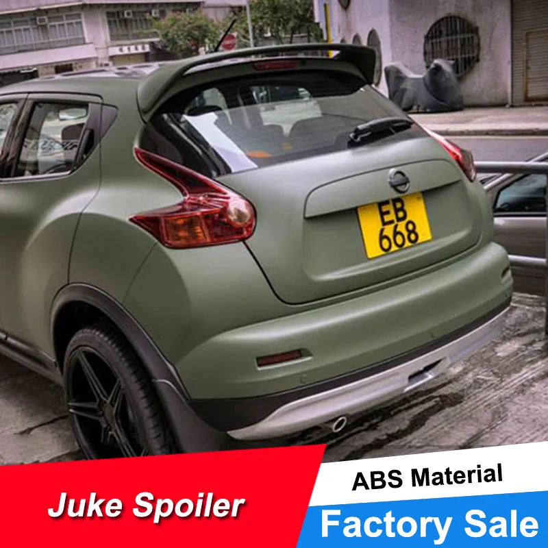

JNCFORURC Rear Trunk Car Spoiler For Nissan Juke 2010 11 12 13 14 15 ABS Plastic Rear Roof Car Spoilers Wings For Juke Primer