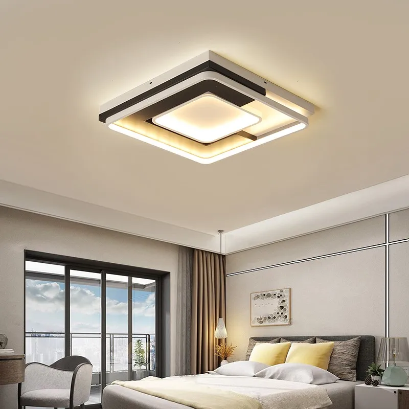 

Modern Led Ceiling Lights with Remote Control Ceiling Lamp for Living Room Flush Mount Indoor Lighting Bedroom Kitchen Bathroom