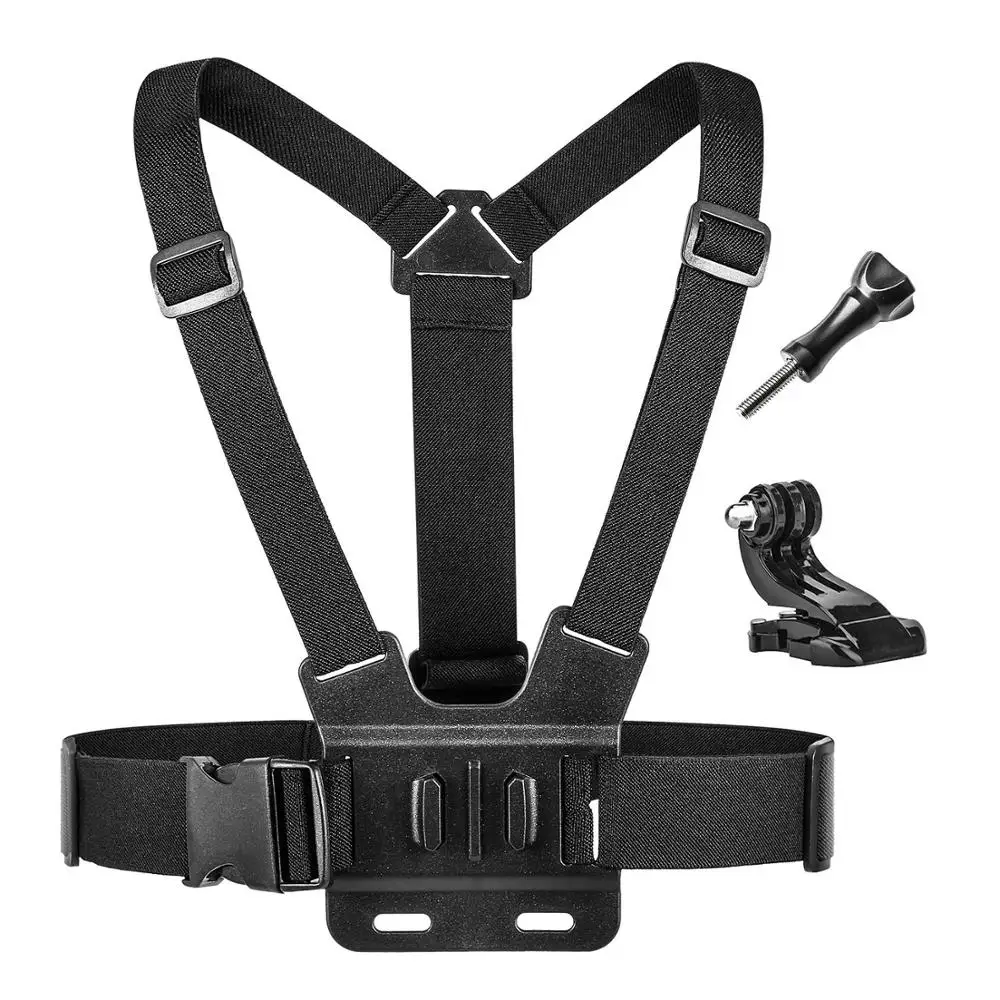 Chest Mount Harness Chesty Head Mount Strap Kit Compatible with Action Sports Cameras