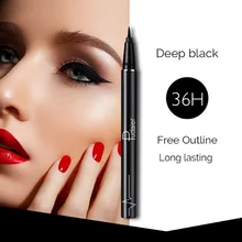 Прочного 36H жидкая подводка для глаз карандаш Водонепроницаемый черный макияж продолжительный, легкие в носке, карандаш-подводка для глаз ручка косметический леди Красота инструмент