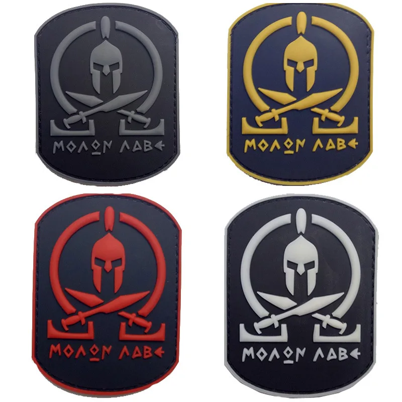 

Lancer Tactical MOLON LABE Sparta patches Morale Military patches spartan soft PVC army badges tactical SWAT for coat jacket