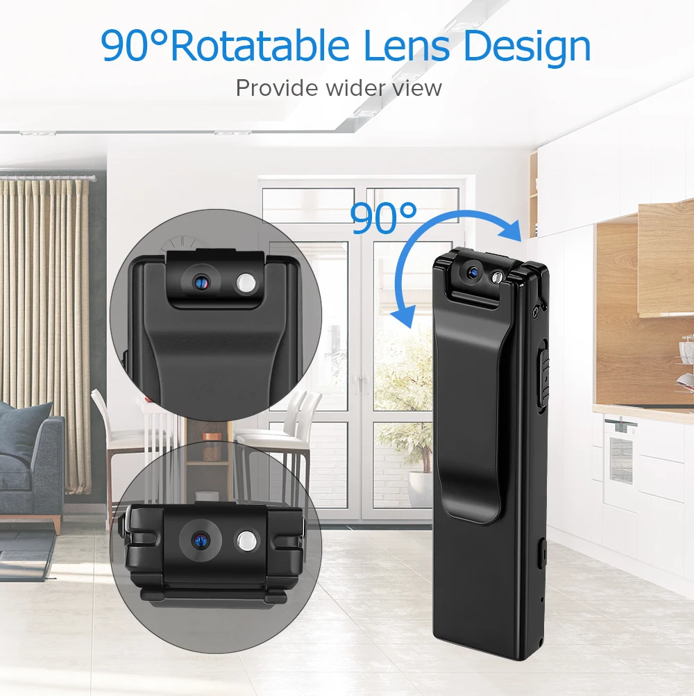 Boblov A3 мини цифровая камера HD фонарик Micro Cam Магнитная для тела Детектор движения