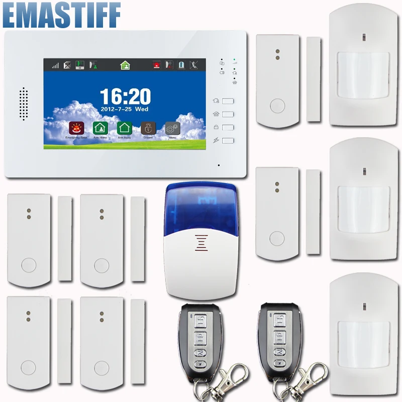 Hot Sale 7inch Touch Screen GSM Security Alarm System home Safety Alarm