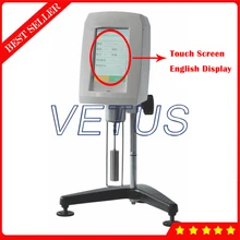 NDJ-8T Touch Screen Rotary Viscometer With cp Temperature Shear rate Density Torque etc Display 1 to 2,000,000 Measuring range