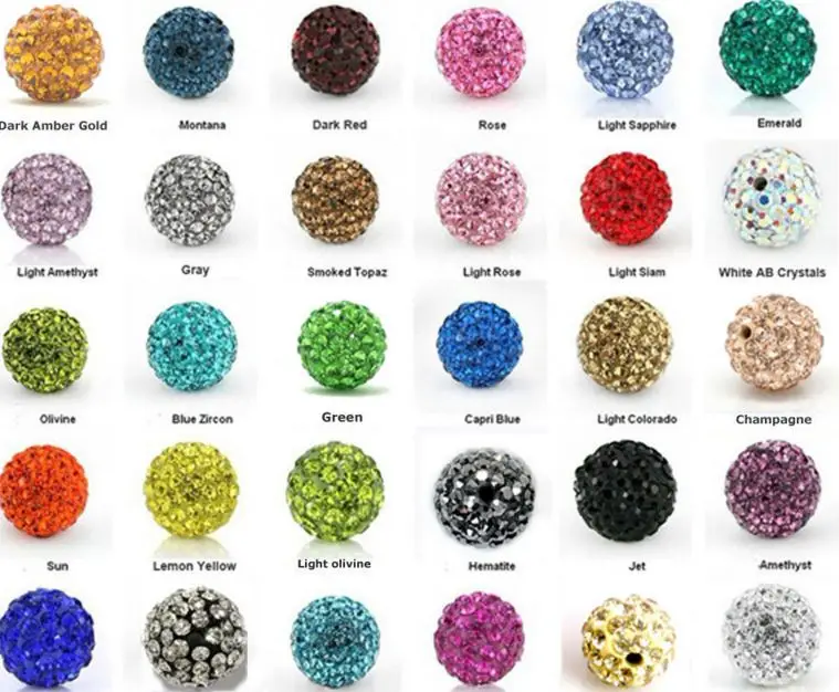 

mixed 12mm 100pcs/pack white black crystal Crystal beads XVE22FE Bracelet accessories disco ball