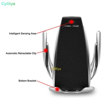 

Automatic Magic Car Charger Wireless Charger 10W Quick Charge Mount for iPhone XS XR Samsung S9 Note8 360 Degree Rotation Holder