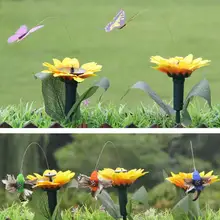 Солнечные бабочки колья Вибрация солнечные бабочки птицы Кол декоративные садовые колья украшения для двора, сада, газона Декор