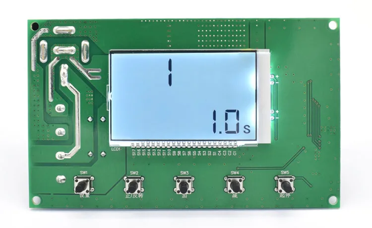 Умный Цифровой дисплей-таймер 0~ Регулируемый DC 10-50 V 12 v 24 v 48 v 40A PWM регулятор скорости двигателя Реверсивный