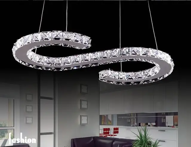 Modern Led Chandelier Home Decoration S Shaped Re Crystal Modern Led Chandelier Home Decoration S Shaped Re Crystal Lighting Ceiling Chandeliers Lights Lamparas
