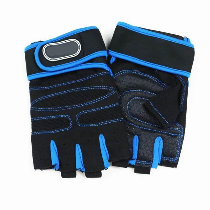 Защитные спортивные перчатки с полупальцами Luvas power для фитнеса, тяжелой атлетики, тренировок в тренажерном зале, многофункциональные тактические перчатки G1882 - Цвет: Blue 1