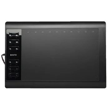 Bosto T8 10x6in Graphics Tablet to Draw Art Tablets for Drawing with Drawing Glove and Battery-free Pen Drawing for Tablet xp pen star05 wireless 2 4g graphics drawing tablet pad painting board with touch hot keys and battery free passive stylus