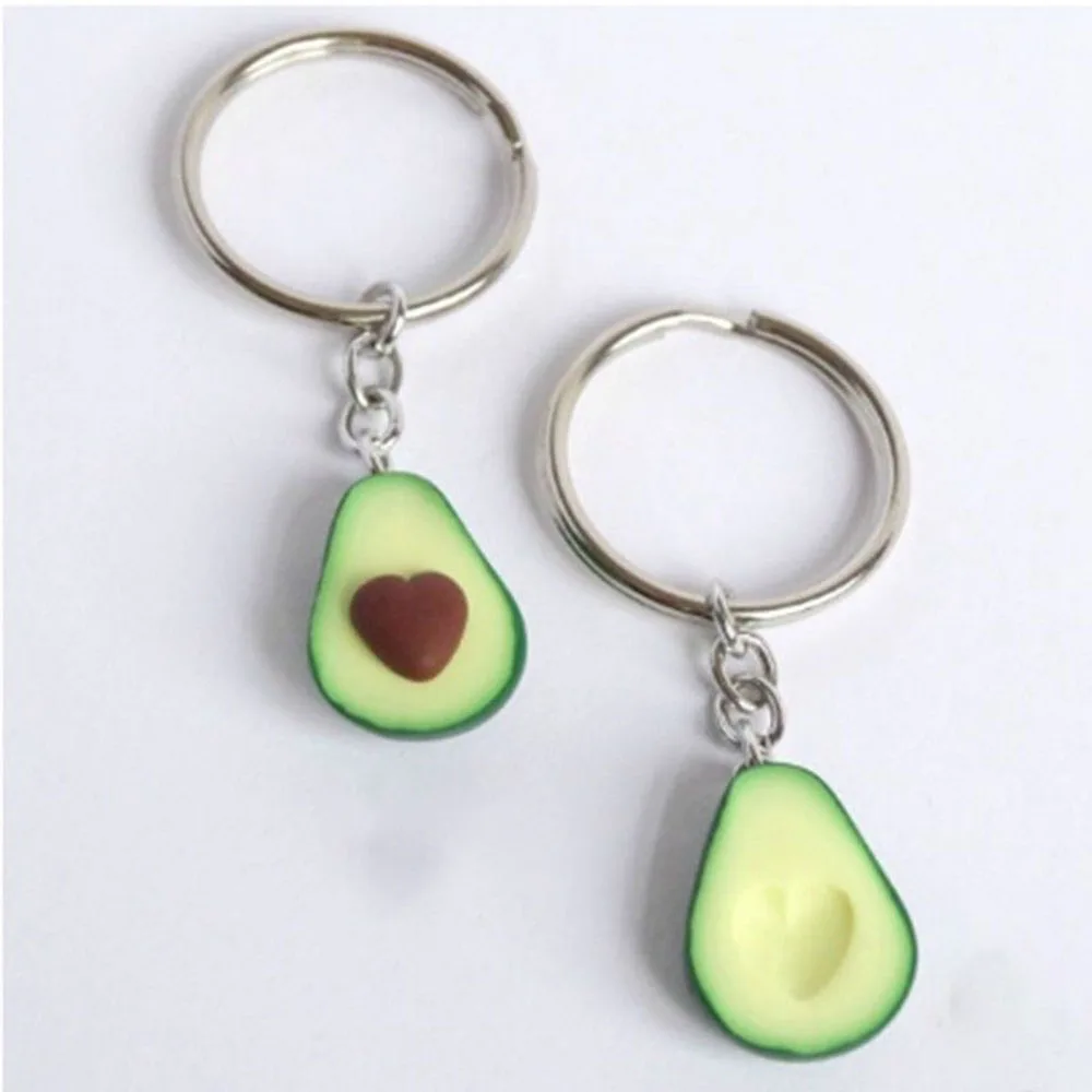 

Avocado Keyrings - Best Friend Keychains - BFF Keychain - Food Jewellery Gift