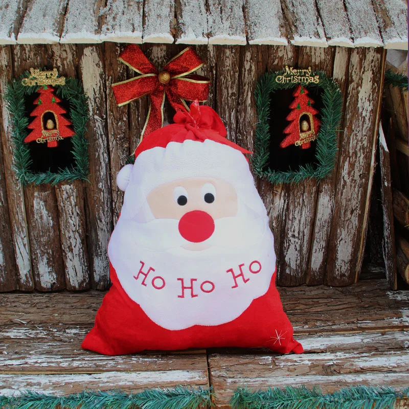 Christmas Decor Personalized Red Canvas Bag Christmas Gift Bag Large Santa Sacks 2016-in ...