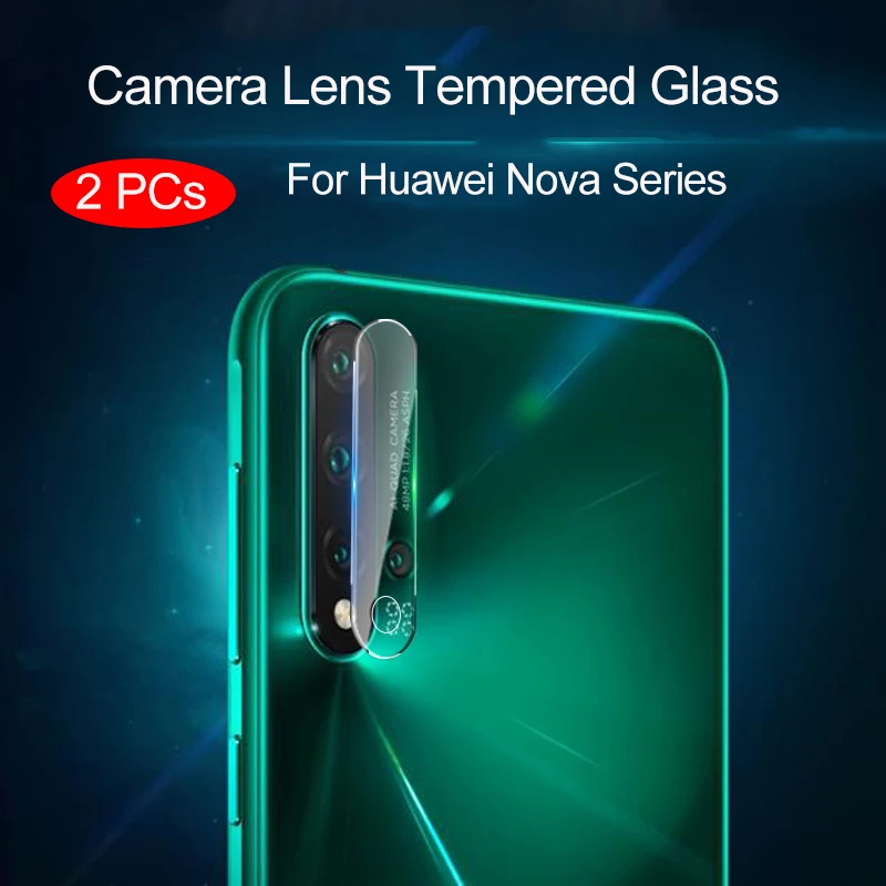 

2PCs Camera Lens Tempered Glass On For HuaWei Nova 5 5i Pro 4 4e 3 3i 3e 2s 2 i Plus Glass Lens Screen Protector Protective Film