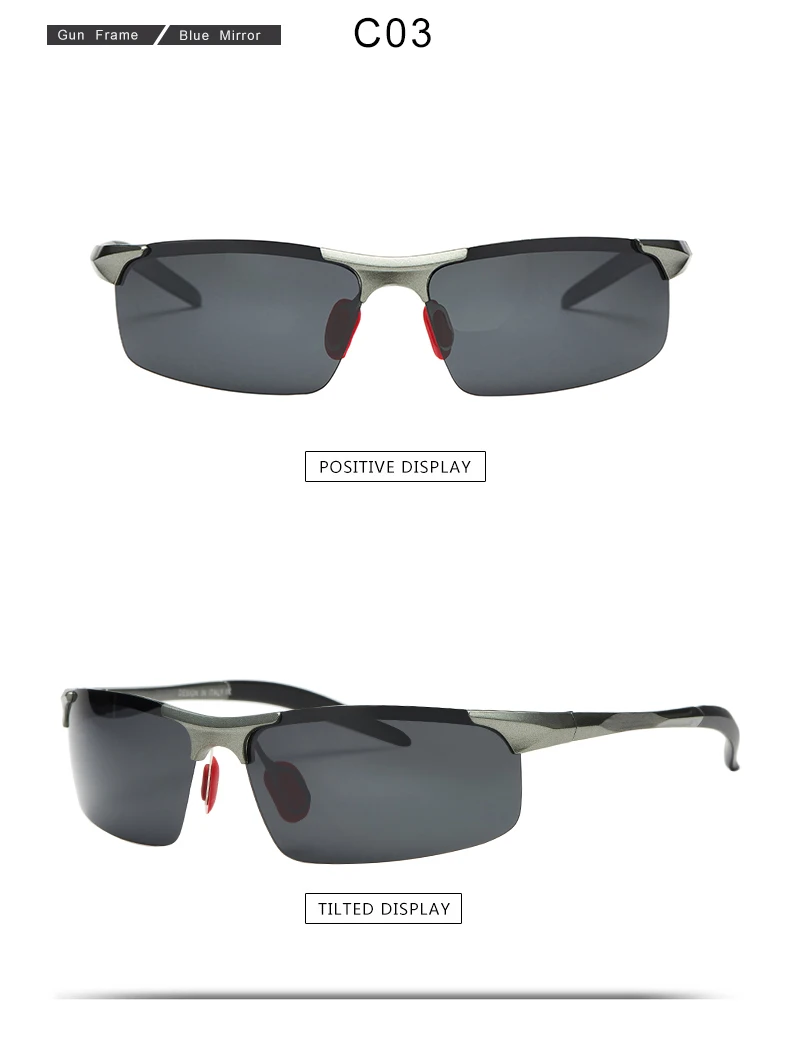 2019 Mens Polarized Sunglasses for Sports,Outdoor Driving Sunglasses Men,Metal Frame Sun Glasses gafas de sol hombre (9)