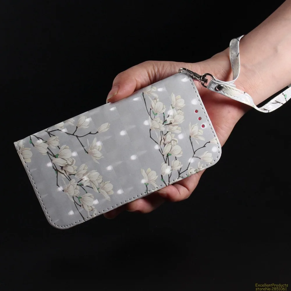 Роскошный флип чехол бумажник для huawei Honor 8X 8C 9i 10 Book Flip style телефона 3D Vision