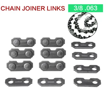 

Durable 6Pcs Stainless Steel Chainsaw Chain Joiner Link Chain Joint For Joinning 3/8 .063 Chains for Chainsaw Parts