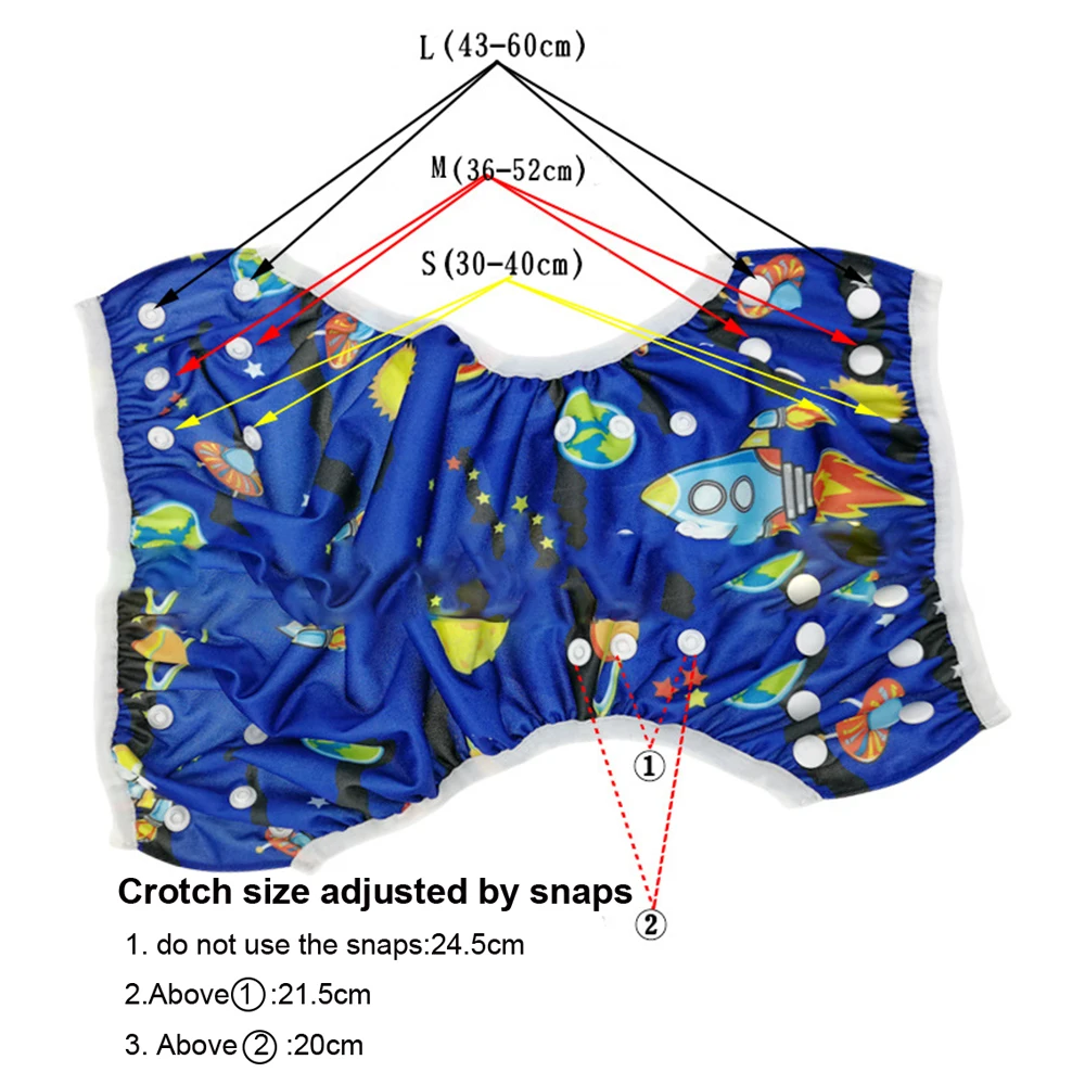 1 шт. Многоразовые водонепроницаемые купальный подгузник, штаны для бассейна, размер, регулируемые детские подгузники для бассейна, плавки, костюм для 3-15 кг
