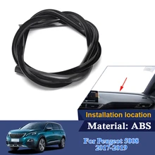 Прокладка уплотнения приборной панели автомобиля водонепроницаемая отделка звукоизоляция Звукоизолирующая уплотнительная прокладка EPDM авто резиновые уплотнительные полоски для peugeot 5008