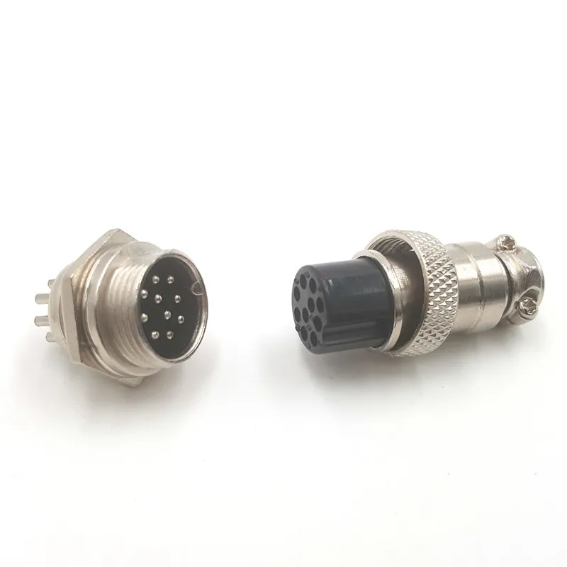 1 комплект GX16 2/3/4/5/6/7/8/9/10 Pin Male + Female авиационная розетка металлическая