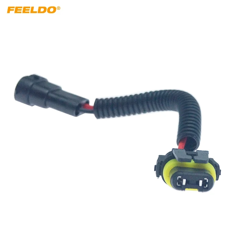 

FEELDO 1PC 9005/9006/9012 Male To H11 Female Auto LED HID Headlight Wiring Cable Connector Plug Socket Wire Adapter #CA6092