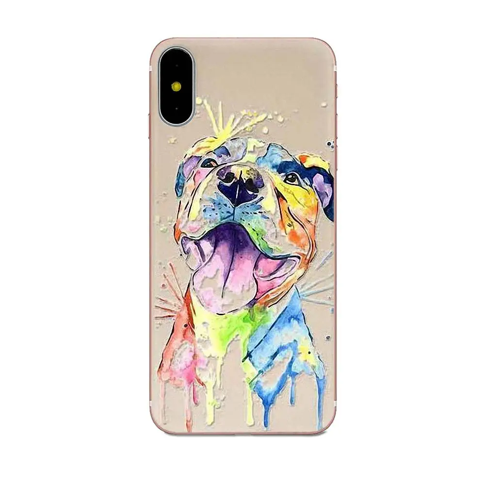 Для Galaxy J1 J2 J3 J330 J4 J5 J6 J7 J730 J8 2015 2016 2017 2018 mini Pro мягкие чехлы чехол собака Американский