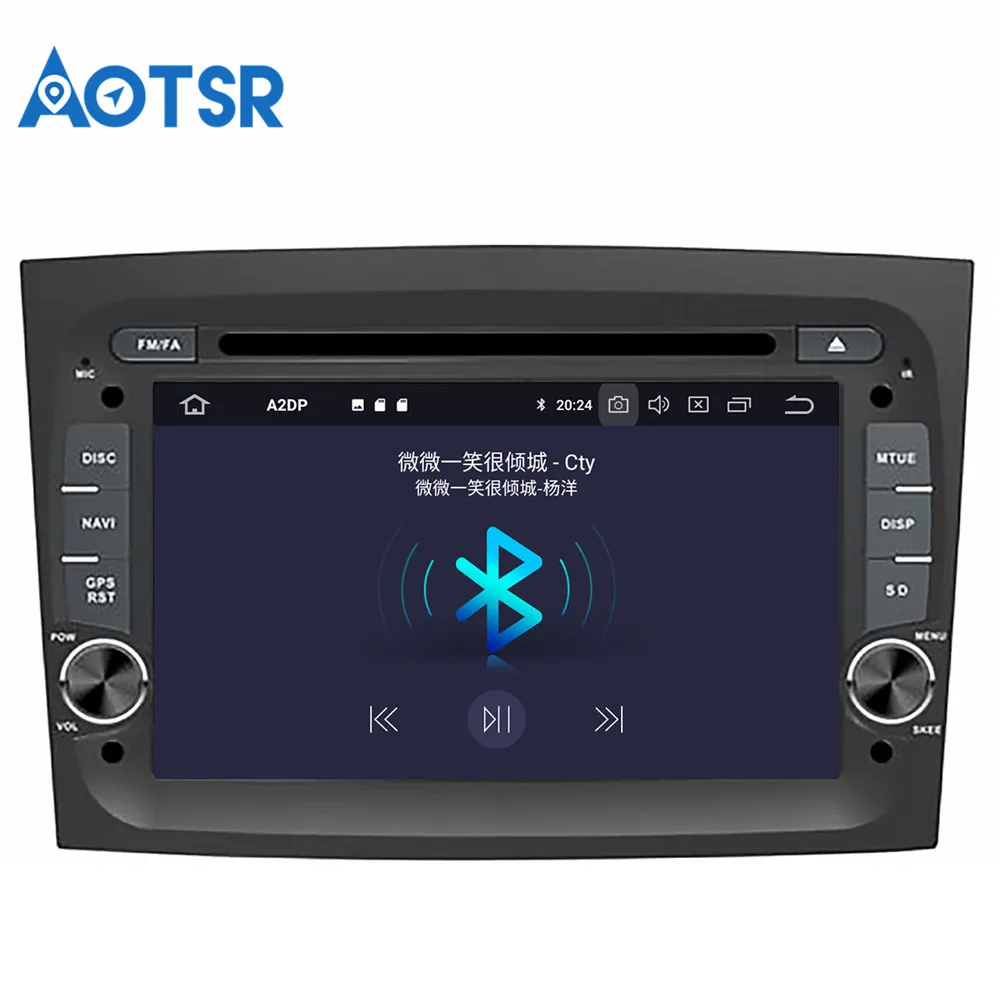 Cheap Aotsr Android 9.0 GPS navigation Car DVD Player For FIAT DOBLO 2016 2017 2018 multimedia 2 din radio recorder 4GB+32GB 2GB+16GB 7