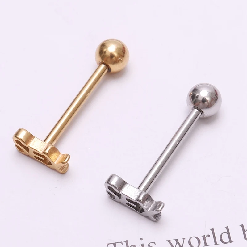 2018 Percing Bar кольцо для губ из нержавеющей стали взрывное с язычком ювелирные