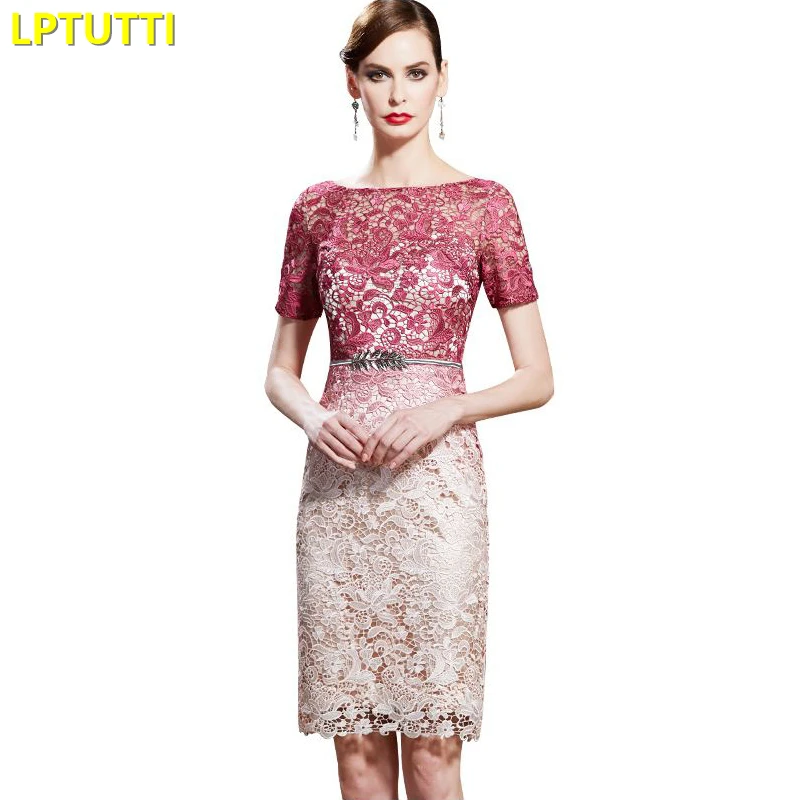 

LPTUTTI Lace Gradient New Sexy Woman Social Festive Elegant Formal Prom Party Gowns Fancy Short Luxury Cocktail Dresses