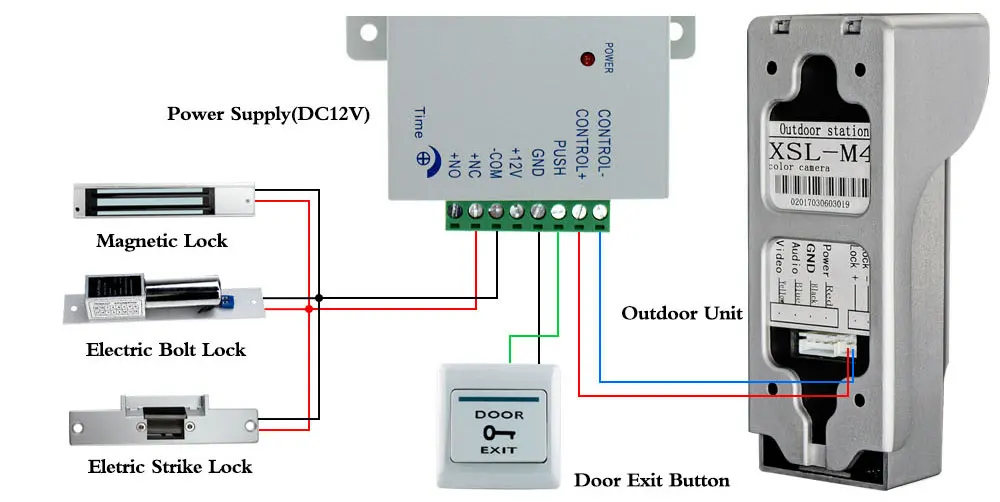 7 ''TFT lcd проводной видеодомофон, дверной звонок, телефонная система для дома, внутренний монитор, 700TVL IR, уличная камера, металл, 100 метров