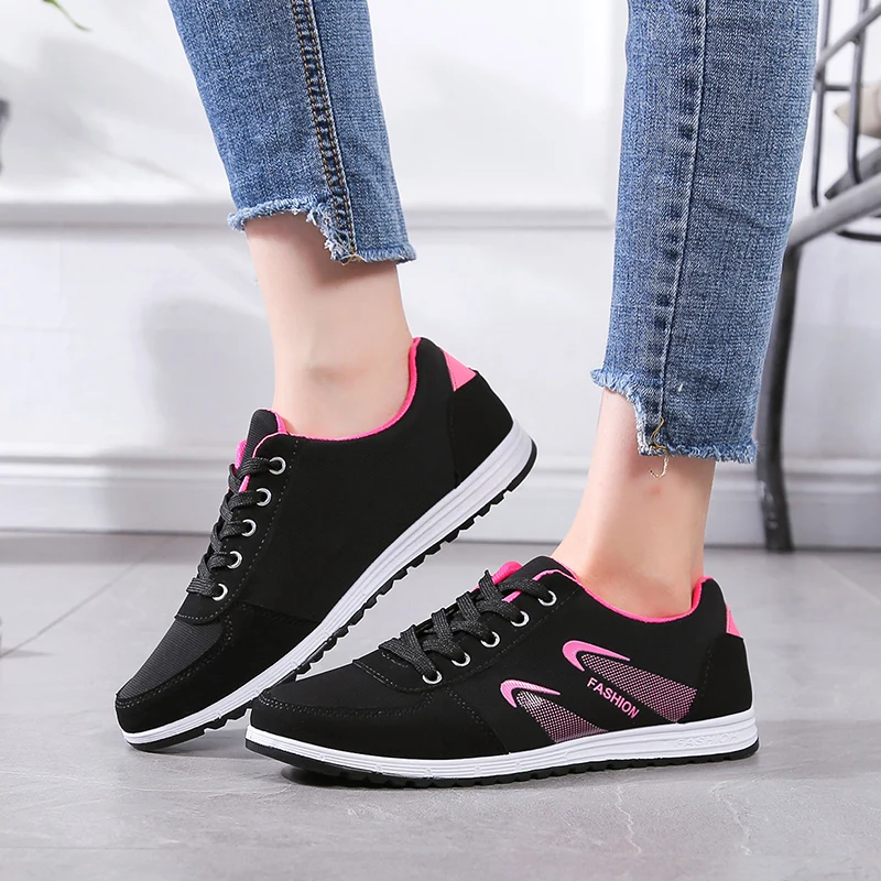 

New Brand Breathable Mesh Sneakers Women Fashion Light Vulcanized Shoes Ladies Non-slip Flat Casual Shoes Tenis Feminino Zapatos