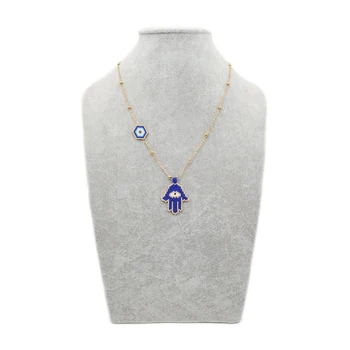 

Go2boho Evil Eye Necklace Hamsa Hand Necklace Gold Chain Women Collares 2019 MIYUKI Eye Jewelry Insta Fashion Stainless Steel