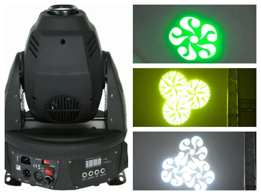 

1pcs/lot, 30W LED Moving Head Spot Light RGB with gobo effect DMX stage lighting dj equipment