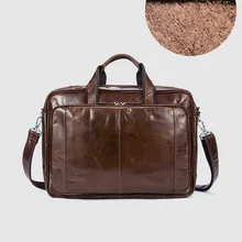 CARANFIER мужской портфель сумка из натуральной кожи для ноутбука Сумка-тоут для путешествий большой емкости мужской деловой однотонный высококачественный мужской портфель