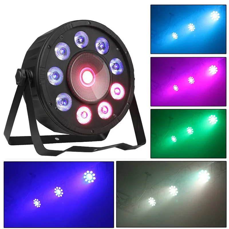 

Led Par Dyeing Light Flat Cob Rgb 3in1 Led Cob Dmx512 for Stage Lighting Professional for Dj Wedding Parties Christmas