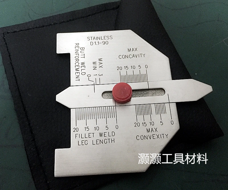 

Filler gauge automatic welding measuring ruler size measuring instrument fillet weld size metric-inch system