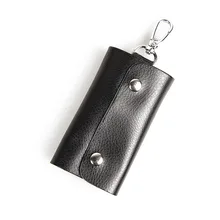 25 шт./лот из искусственной кожи ключи кошельки Держатель для женщин ключница ключи Органайзер Брелок чехол унисекс кошельки для ключей