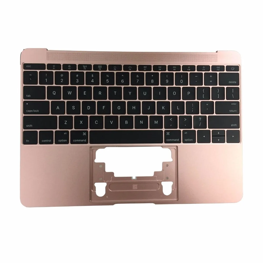 

New A1534 Topcase Palmrest Cover with US Keyboard for Macbook 12'' 2016 Year Rose Gold
