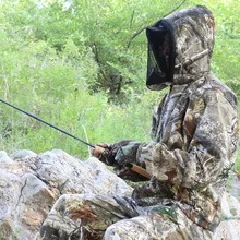 Открытый Рыбалка смотреть птицы Bionic одежда камуфляж костюмы фотографии Охота Стрельба для мужчин женщин куртка брюки комаров кепки